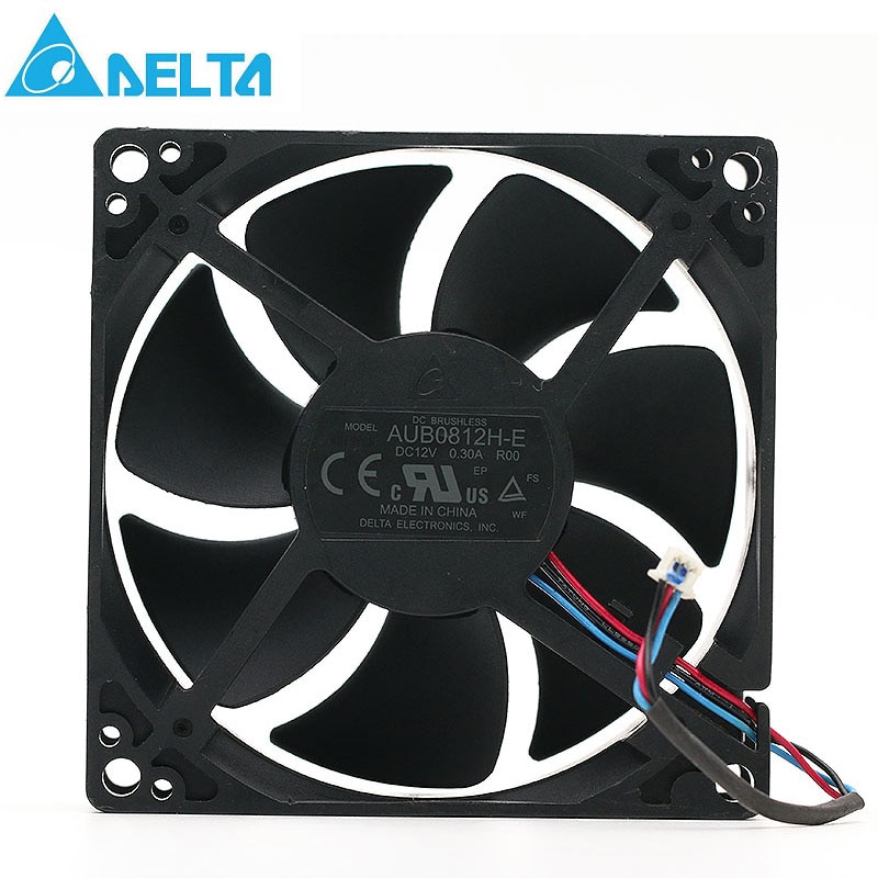 Ÿ AUB0812H-E ROO 12V 0.3A 8CM 3 ̾   ð  3000RPM 35CFM 